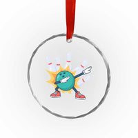 Funny Bowling Ball Dab Crystal Glass Ornament Sports Lover Gift TS12