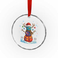 Funny Bowling Christmas Crystal Glass Ornament Gift For Bowler TS12