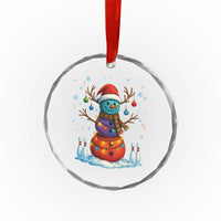 Funny Bowling Christmas Crystal Glass Ornament Gift For Bowler - Wonder Print Shop