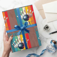 Funny Bowling Quote Wrapping Paper Roll Id Rather Be Bowling Gift - Wonder Print Shop
