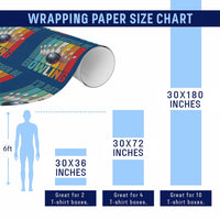 Funny Bowling Quote Wrapping Paper Roll Id Rather Be Bowling Gift - Wonder Print Shop