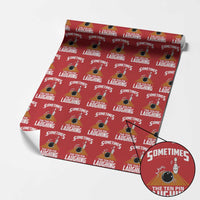 Funny Bowling Wrapping Paper Roll Hear The Ten Pin Laughing Bowler - Wonder Print Shop