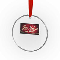 Funny Brazilian Jiu Jitsu Crystal Glass Ornament BJJ Tactical Hugging Choke Jiujitsu Martial Arts TS10