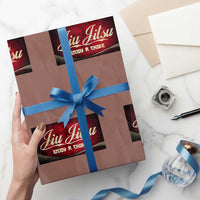 Funny Brazilian Jiu Jitsu Wrapping Paper Roll BJJ Tactical Hugging Choke Jiujitsu Martial Arts - Wonder Print Shop