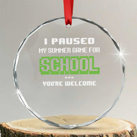 Funny Bruh Back To School Crystal Glass Ornament Here We Go Again Happy First Day Of School TS10