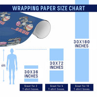 Funny Bruh Dab Rabbit Eggs Easter Day Wrapping Paper Roll