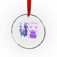 Funny Bruh It's My Birthday Crystal Glass Ornament Llama Pinata Gaming Bday - Wonder Print Shop