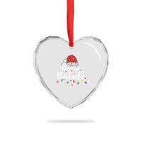 Funny Buon Natale Heart Crystal Glass Ornament Italian Christmas Italy Pride Santa Hat - Wonder Print Shop
