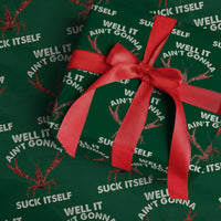 Funny Cajun Crawfish Wrapping Paper Roll It Aint Gonna Suck Itself Lobster Crawfish Boil