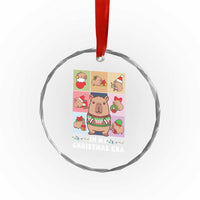 Funny Capybara Xmas Crystal Glass Ornament In My Christmas Era TS09