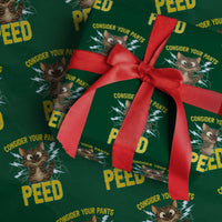 Funny Cat Lover Wrapping Paper Roll Consider Your Pants Peed Quote - Wonder Print Shop