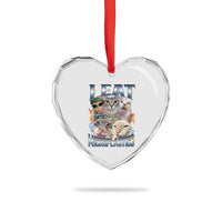 Funny Cat Meme Heart Crystal Glass Ornament I Eat Microplastics - Wonder Print Shop