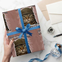 Funny Cat Meme Humor Wrapping Paper Roll Tummy Ache Survivor Lightning Cats Parody - Wonder Print Shop