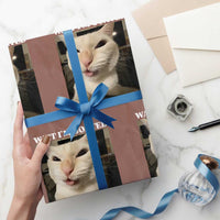 Funny Cat Meme Lover Wrapping Paper Roll Wait Im Goated