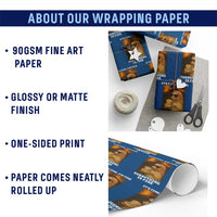 Funny Cat Meme Wrapping Paper Roll It Is Fine I Am Fine Every Thing Is Fine - Wonder Print Shop
