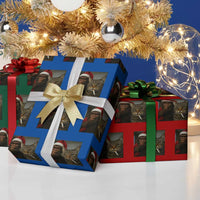 Funny Cat Selfie Bigfoot Xmas Sasquatch Wrapping Paper Roll - Wonder Print Shop