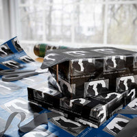 Funny Cat Wrapping Paper Roll I Do Not Think Therefore I Do Not Am Goth Emo Grunge Witchy - Wonder Print Shop
