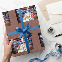 Funny Cats Bowling Battle Wrapping Paper Roll Gift For Cat Lovers - Wonder Print Shop