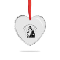 Funny Cheers To The Birthday Boy Heart Crystal Glass Ornament Christmas Christian Faith - Wonder Print Shop