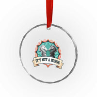 Funny Chess Lover Crystal Glass Ornament It's Not A Horse Knight Horse