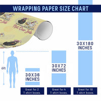 Funny Chicken Bunny Ears Wrapping Paper Roll Not Our Job Easter Gift