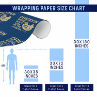 Funny Chicken Game Dont Look At The Chicken Wrapping Paper Roll - Wonder Print Shop