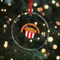Funny Chicken Tender Slut Crystal Glass Ornament Tendies Bucket TS02