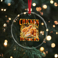 Funny Chicken Tenders Crystal Glass Ornament Funny Foodie Vintage 90s Bootleg Rap