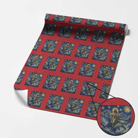 Funny Christian Jesus Riding Hammerhead Shark Wrapping Paper Roll Starry Night Inspired Art