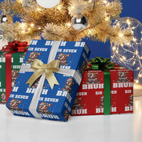 Funny Christmas 67 Six Seven Bruh Wrapping Paper Roll Dabbing Santa - Wonder Print Shop