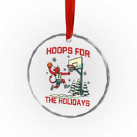 Funny Christmas Basketball Jersey Devil Crystal Glass Ornament Hoops For The Holidays TS12