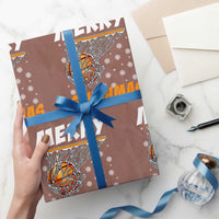 Funny Christmas Basketball Wrapping Paper Roll Merry Swishmas Xmas Swish Technique - Wonder Print Shop