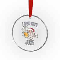 Funny Christmas Beers Couple Crystal Glass Ornament I Love Your Jugs Santa Beers Drinker TS11