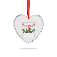 Funny Christmas Billy Meme Heart Crystal Glass Ornament I Aint Asking For The World Here Just An 8 Ball And 2 Million Dollars - Wonder Print Shop
