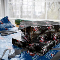 Funny Christmas Billy Meme Wrapping Paper Roll A 8 Ball and 2 Million Dollars Baby Uncle in Santa Suit - Wonder Print Shop