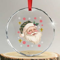 Funny Christmas Cajun Louisiana Santa Papa Noel Crystal Glass Ornament TS11
