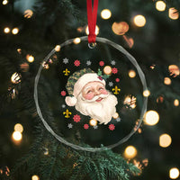 Funny Christmas Cajun Louisiana Santa Papa Noel Crystal Glass Ornament TS11