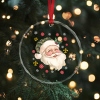 Funny Christmas Cajun Louisiana Santa Papa Noel Crystal Glass Ornament - Wonder Print Shop
