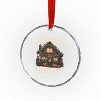 Funny Christmas Crystal Glass Ornament Exterior Illumination Expert Xmas Lights Home Decor TS02