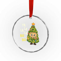 Funny Christmas Crystal Glass Ornament Fa La La La Bu Bu Xmas Song Kawaii Bubu TS10