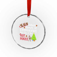 Funny Christmas Crystal Glass Ornament Jolliest Bunch Of Chipmunks This Side Of The Nut House TS10