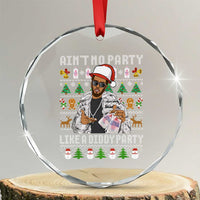 Funny Christmas Diddy Crystal Glass Ornament Aint No Party Like A Diddy Party Baby Oil Ugly Xmas TS10