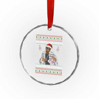 Funny Christmas Diddy Crystal Glass Ornament Diddy Sees You When Youre Sleeping Ugly Xmas - Wonder Print Shop