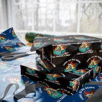 Funny Christmas Dumpster Fire Skeleton 2026 Wrapping Paper Roll Look At Me Being All Festive And Shit - Wonder Print Shop