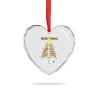 Funny Christmas Fishing Heart Crystal Glass Ornament Merry Fishmas Fish Xmas Tree Star - Wonder Print Shop