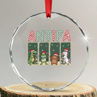 Funny Christmas Frogtifa Crystal Glass Ornament Portland Resist Frog Protest - Wonder Print Shop