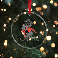 Funny Christmas Gruss Vom Krampus Crystal Glass Ornament TS09
