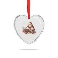Funny Christmas Heart Crystal Glass Ornament Dear Santa Is It Too Late To Be Good - Wonder Print Shop