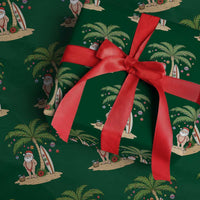 Funny Christmas In July Beach Wrapping Paper Roll Mankini Santa Summer Swimsuit Summer Holiday Vacation Graphic