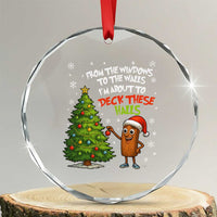 Funny Christmas Italian Brainrot Crystal Glass Ornament Funny Memes From The Windows to the Walls I'm About To TS10